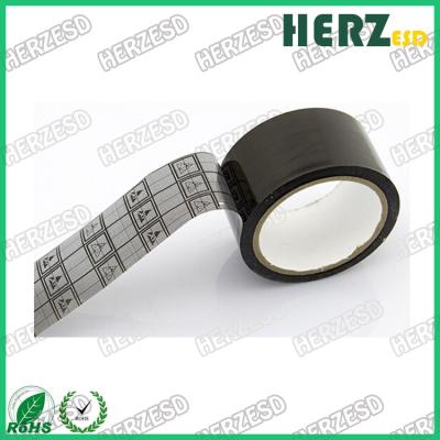 China Plastic Core ESD Warning Tape / ESD Grid Tape OPP Material Length 36M Thickness 60um for sale