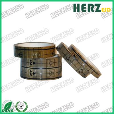 China Width 3-960mm Anti Static Tape , ESD Conductive Tape Black Grid Transparent Film for sale