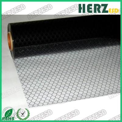 China No Powder / Oil ESD PVC Grid Curtain , Anti Static PVC Curtain Size 1.37 X 30m for sale