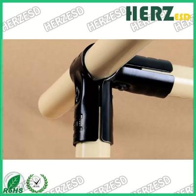 China Full Set Metal Pipe Joints Zine Coated Wall Thickness 0.8-2mm For 28mm Metal Lean Pipe for sale