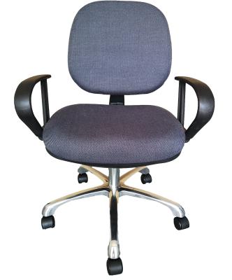 China SGS  Laboratory Furniture Rotatable ESD Lab Chairs With Armrest for sale