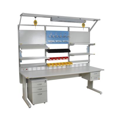 China 2250x750mm Resin Ceramic Adjustable ESD Workbench Antistatic work Table for sale