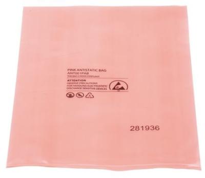 中国 袋を保護する0.10mmの真空のピンクのジッパー ロックの帯電防止PE ESD 販売のため