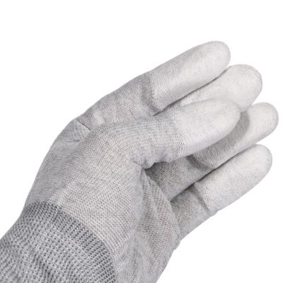 China la descarga electrostática ESD de la fibra de carbono del ohmio 10e6 punteó guantes seguros en venta