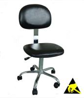 China Workshop Adjustable PU Leather ESD Safe Chairs For Laboratories for sale