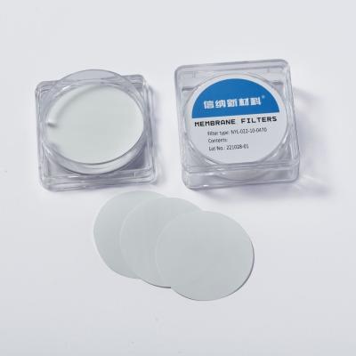 China Precision Nylon Membrane Disc Filters Low Extractable Steriliseerbaar 0,22 μm Pore Size Te koop