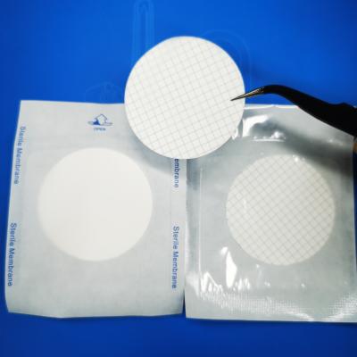 Китай 0.45um 37 мм смешанный целлюлозный эстер MCE решетчатый мембранный фильтр стерильный для испытания микробиологических пределов продается