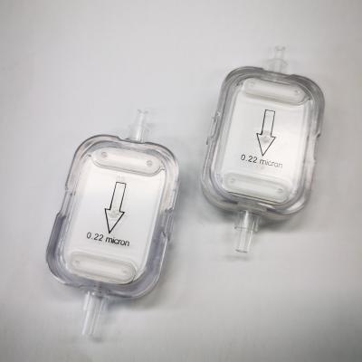 중국 Single Use IV Filter With  Hydrophilic PES 0.2μm and Hydrophobic PTFE 0.2μm Non-sterile 판매용