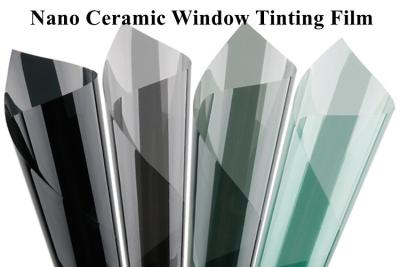 China Dark Black Window Tint Film 2MIL Ceramic Sun Heat Control Window Films for sale