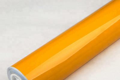 China Glossy Metallic Yellow Car Wrap Removable UV Resistant Vinyl Wrap for sale