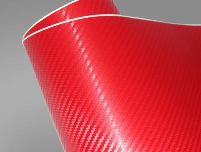 Chine 3D glissable a coloré la bulle de film d'enveloppe de vinyle de voiture de fibre de carbone libre à vendre