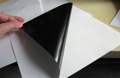 China Monomérico desprendible de la prenda impermeable del rollo imprimible brillante adhesivo negro del vinilo en venta