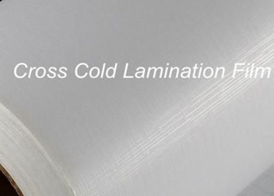 China Flexible Cross Cold Laminating Film Semi Transparent 0.8mm for sale