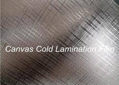 China 0.7mm Canvas Laminating Film Embossed Photo Album 40 inch cold lamination roll for sale