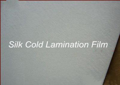China Silk Effect Cold Laminating Film Roll 0.6MM For Images Graphics Protection for sale