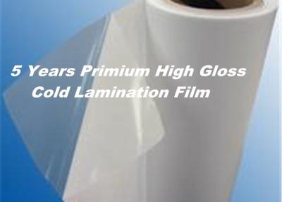 China Auto-adhesivo transparente frío de la película del alto lustre del PVC del álbum de foto que lamina en venta