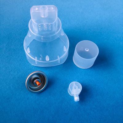 China Chemical Resistant One Inch Oxygen Spray Cap Oxygen Mask With Nozzle for sale