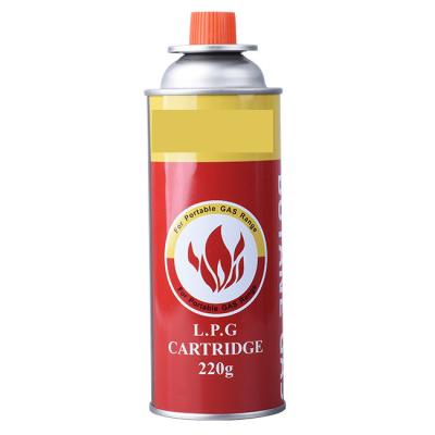 China 65mm Camping Butane Canister Portable Bbq Gas Canister Lightweight for sale