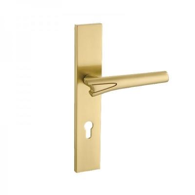China MPOV Branches Modern Brass Front Door Handle Scratch Prevention for sale