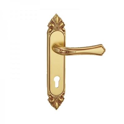 China Ginkgo Brass Lever Lock Door Handles Corrosion Resistant for sale