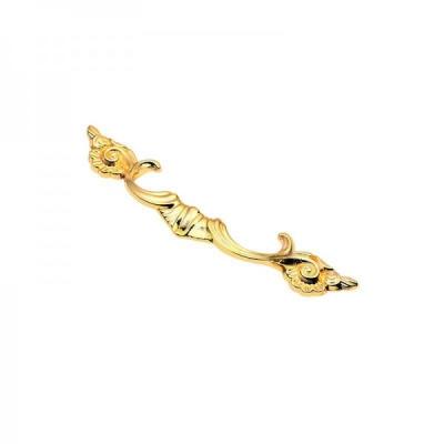 China 24k Gold Antique Brass Pull Handles Furniture Luxury Hardware Decoration for sale