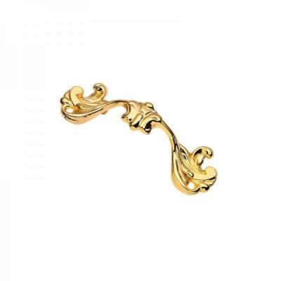 China Luxury 24k Gold Antique Brass Exterior Door Levers Home Decoration for sale