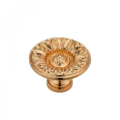 China Decorative Antique Brass Pull Handles Brass Round Drawer Pulls for sale