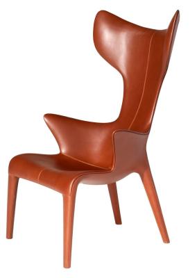 China Driade - Philippe Starck - Lou Read Leather Armchair for sale