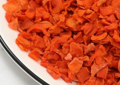 China 100% Healthy Food Organic Dehydrated Vegetables Cross Cut Orange Dehydrated Carrot for sale