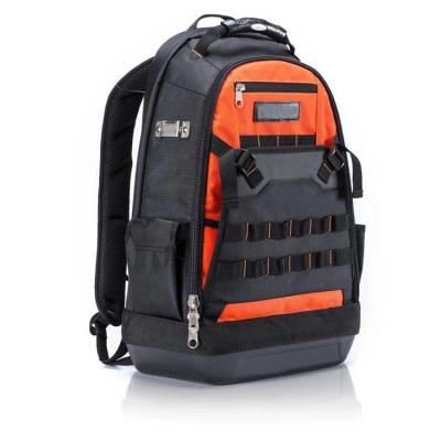 China Heavy Duty Waterproof Tool Backpack 1680D Nylon Fabric Extra Large Tool Backpack for sale