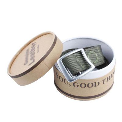 China China Factory Cylinder Style Kraft Paper Core Material Round box for Belt Packaging for sale