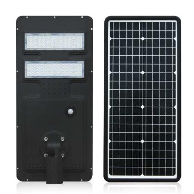 China Upgrade Battery Capacity Integrated LED Street Light 60 Watts Long Working Lifetime for sale