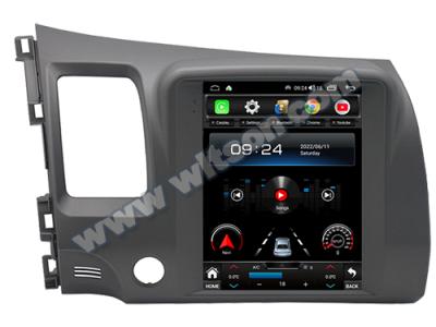China 9.7'' Tesla Vertical Screen For Honda Civic 2005-2012 Left Hand Driver  Android Car Player for sale