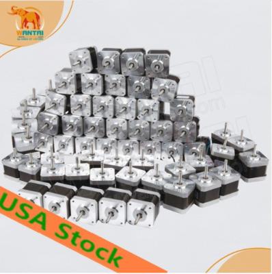 China Ship From USA! Wantai 60PCS Nema 17 Stepper Motor 42BYGHW811 4800g.cm 48mm 2.5A 4-Lead 2Phase 3D Desktop Printer Reprap for sale