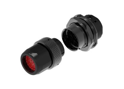 China 28 Pin Waterproof Signal System Metal Shell  Receptacle Plug Connector for sale