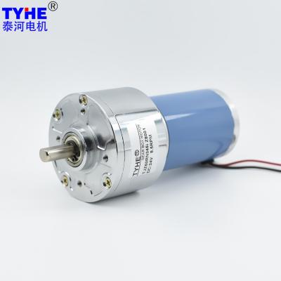 China 60mm Gear Box 12V 24V Small Dc Gear Motor 50W 65rpm 110Rpm 8nm 10nm for sale