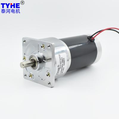 China Customizable Brushed PMDC Gear Motor With Brake 24v High Torque 100Rpm for sale