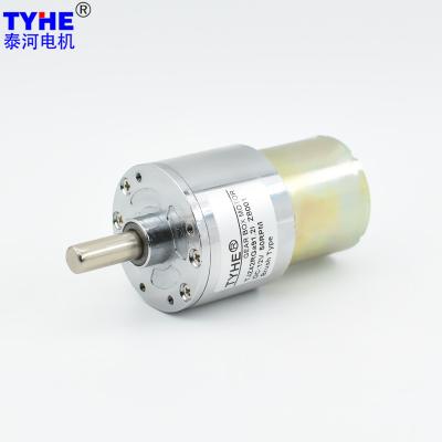 China High Torque 3nm Micro Gear Motor 6-24V 42mm Gearbox 50kg Load 20rpm for sale