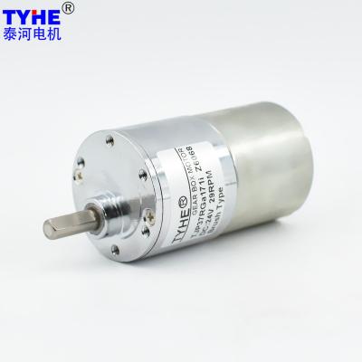China 37mm Gearbox 5 Watt DC Gear Reduction Motor 12V 24v 15RPM High Torque for sale