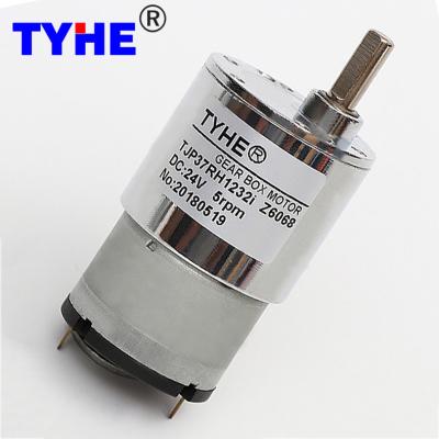 China Low price 37mm gearbox 12 volt 24 volt 5v 12v 24v high torque low rpm 3nm 1 watt 2w 3w 5kg 2nm dc gear motor for sale