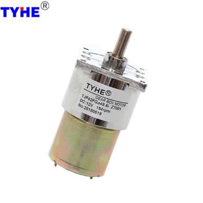 China Coreless High Torque Dc Gear Motor Gearbox 12 Volt Metal Brush 50 Rpm For Led Light for sale