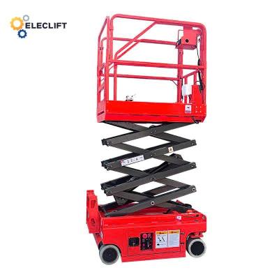 China 1.2m Small Electric Scissor Lift Platform Steel 1.5kw 220V With 1 Year for sale