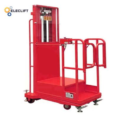 China AC Motor Semi Electric Order Picker With Lifting Height 2.7m-6m en venta