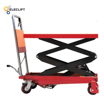 中国 Foot Pedal Controls Hydraulic Scissor Lift Table Trolley 8m/Min 販売のため
