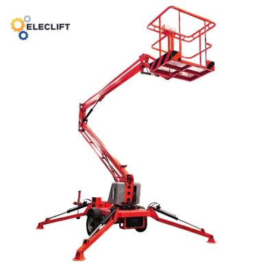 China 500-1000Lbs Narrow Electric Articulating Boom Lift Narrow Tracks 35 45 for sale