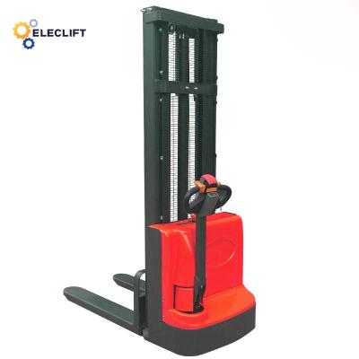 China 24V DC Electric High Lift Pallet Truck Stacker Load Capacity 2000kg for sale