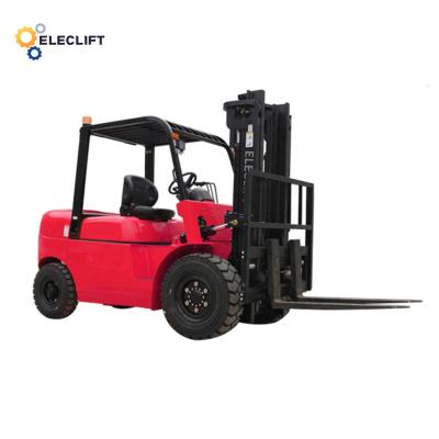 China Pneumatic Solid Compact Four Wheel Forklift Trucks 6-12 Degrees for sale