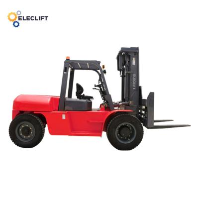 China LPG Electric Manual Four Wheel Forklift Tilt Angle 45-60 Degrees for sale