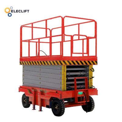 China Powder Coating Mobile Hydraulic Lift Platform With Outriggers for sale