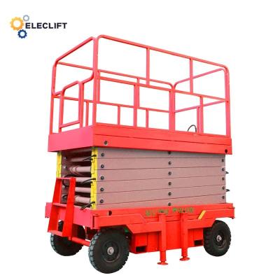 China Electric Outrigger Movable Mobile Scissor Lift 6m-18m Lifting Height for sale